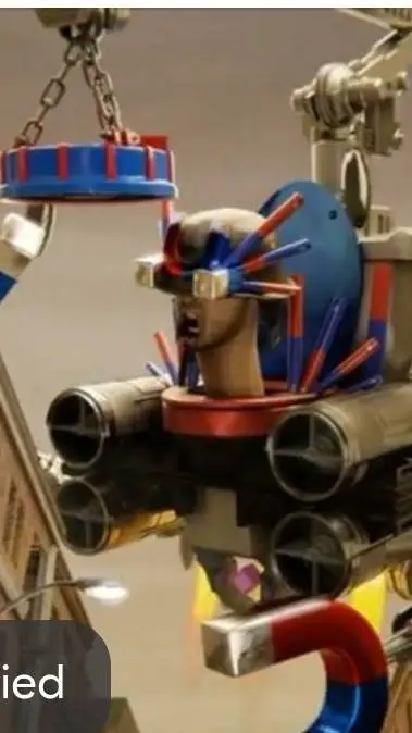 ai character: Blue background