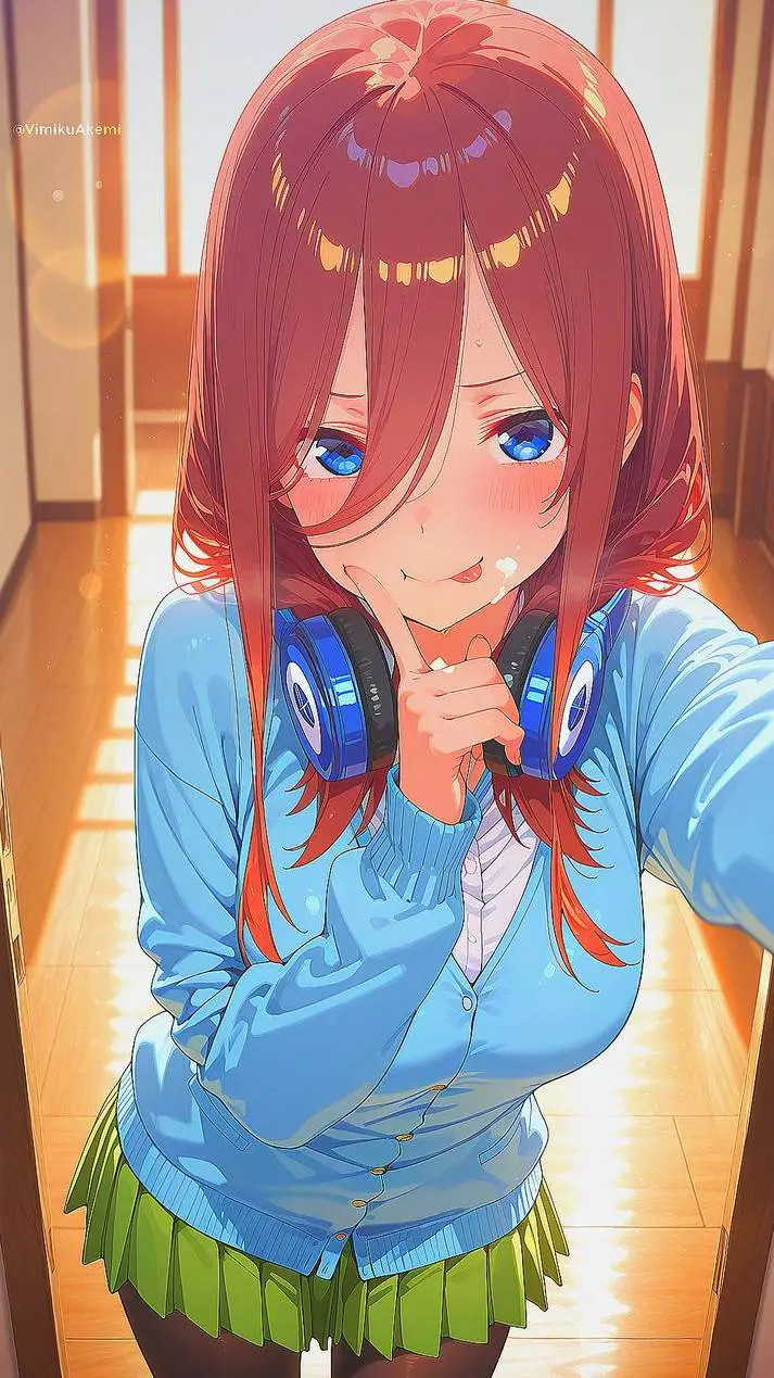 ai character: Miku nakano background