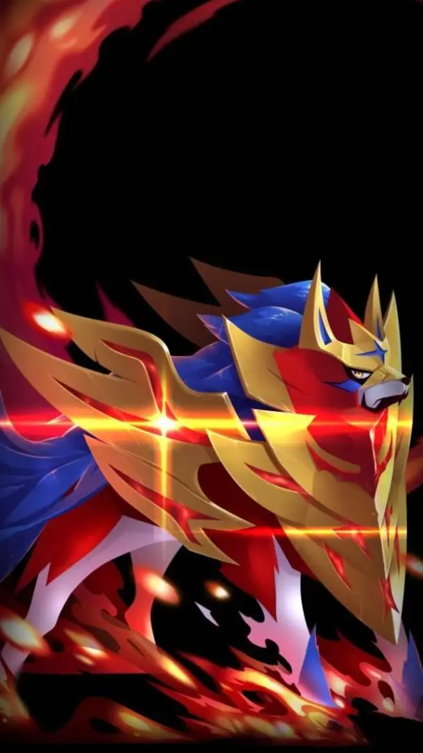 ai character: zamazenta  background