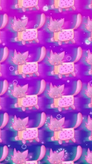 ai character: Nyan cat background