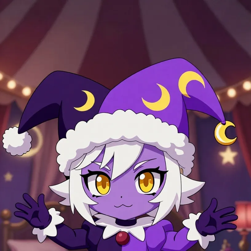 chat with ai character: sleepy jester cat
