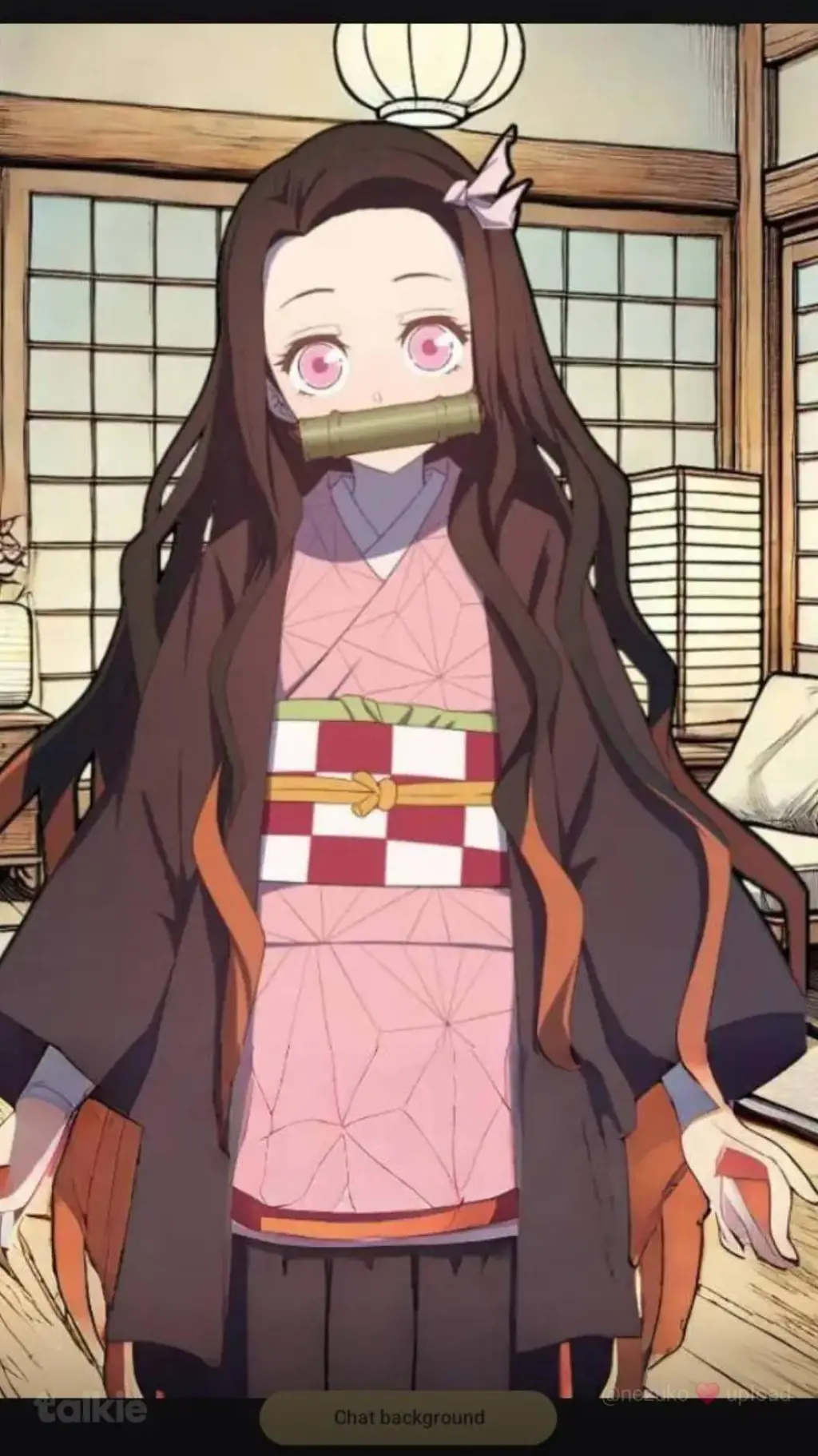ai character: nezuko  background