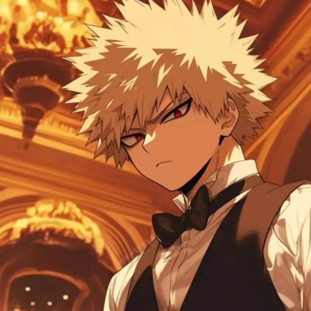 chat with ai character: waiter bakugo 