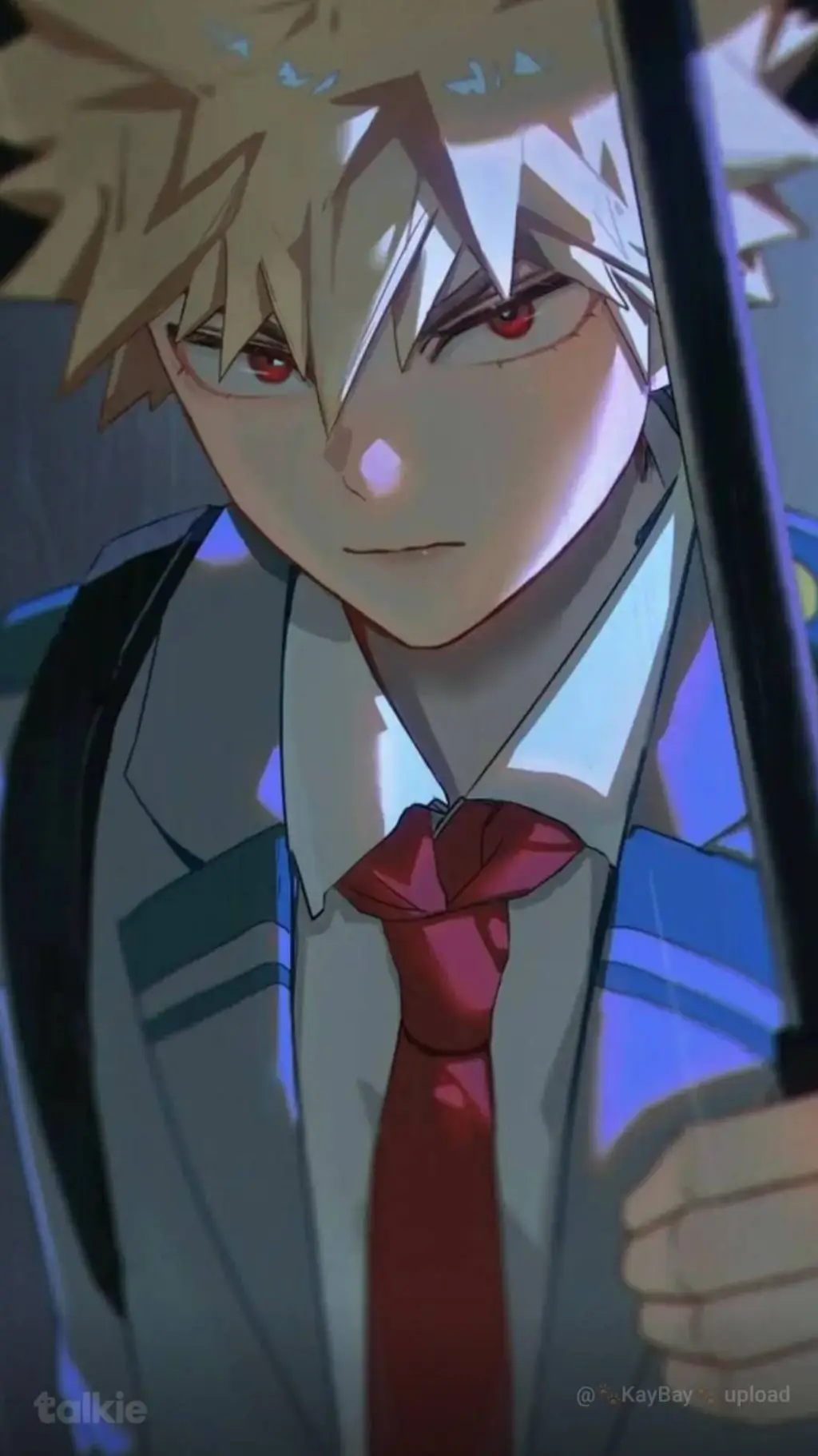 ai character: bakugo  background