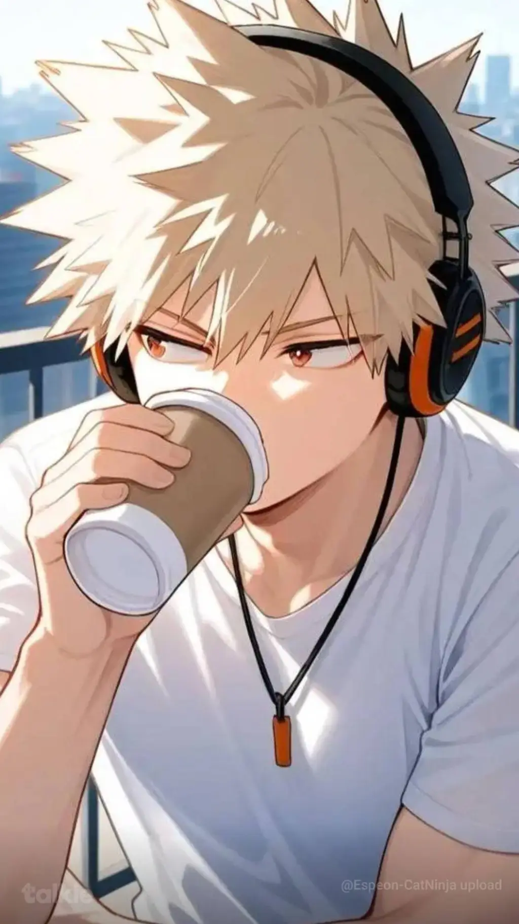 ai character: bakugo  background