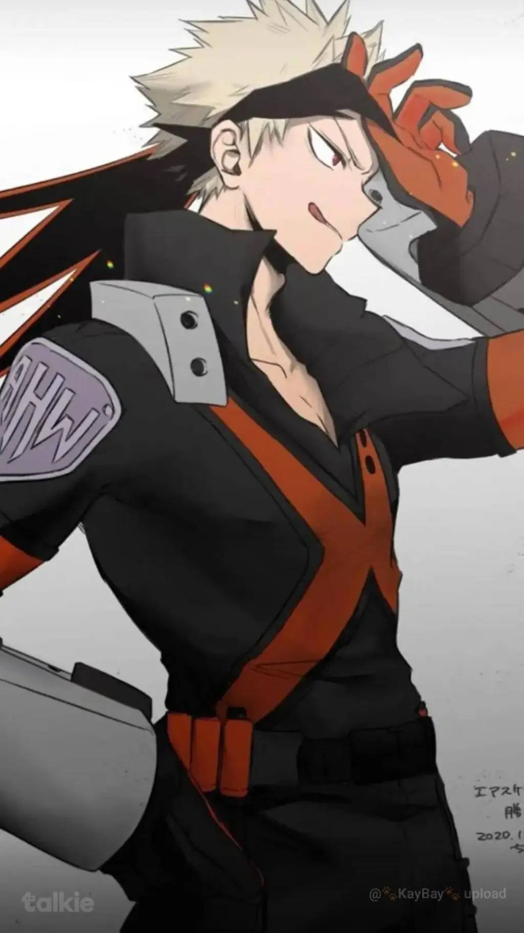 ai character: bakugo  background