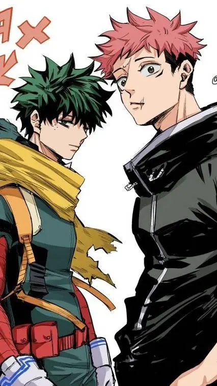 ai character: MHA x JJK background