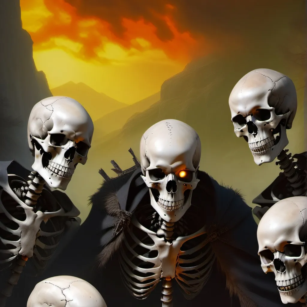 chat with ai character: roasting skeletons