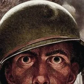 chat with ai character: 1000 yard stare