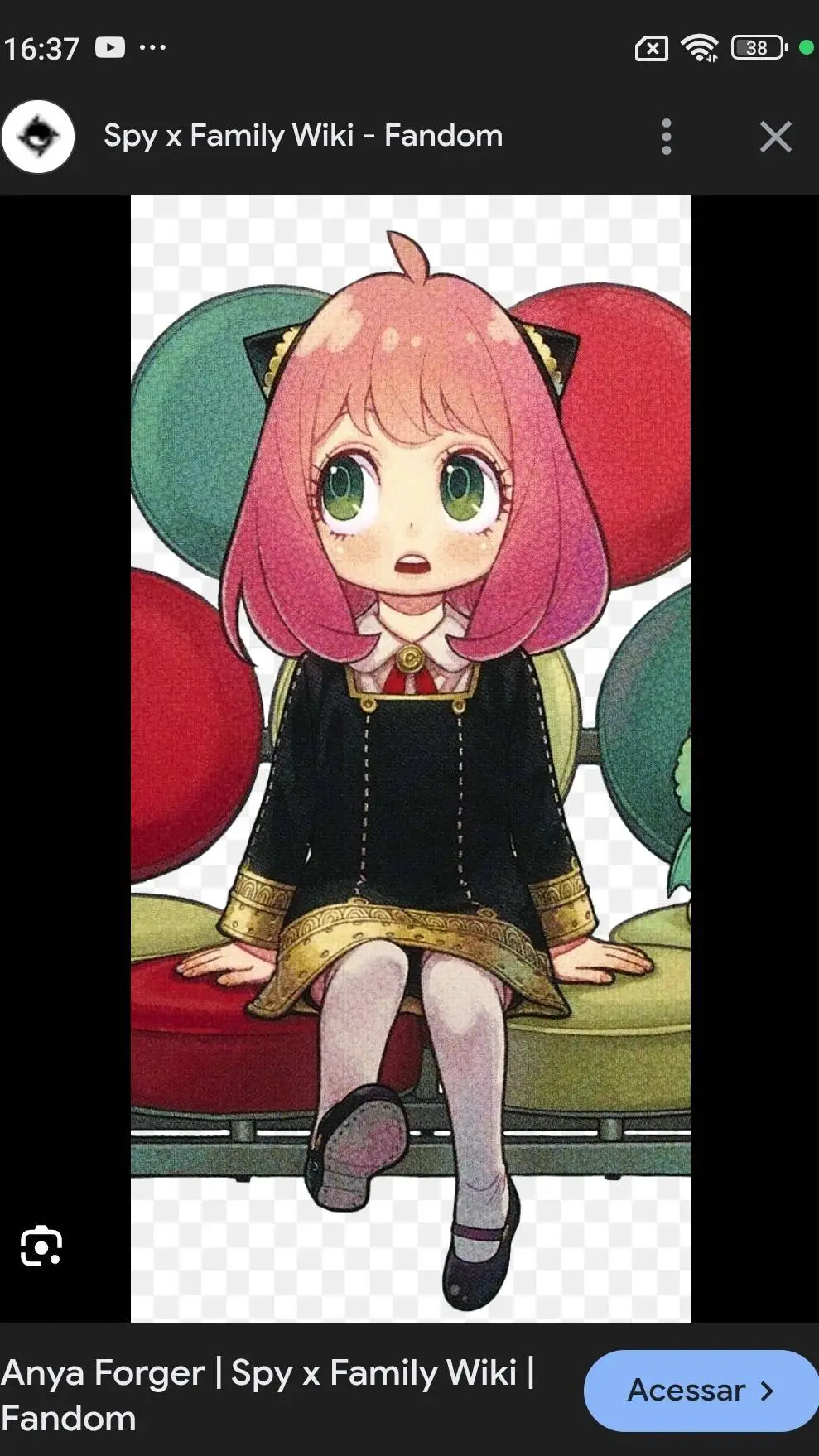 ai character: anya forger background