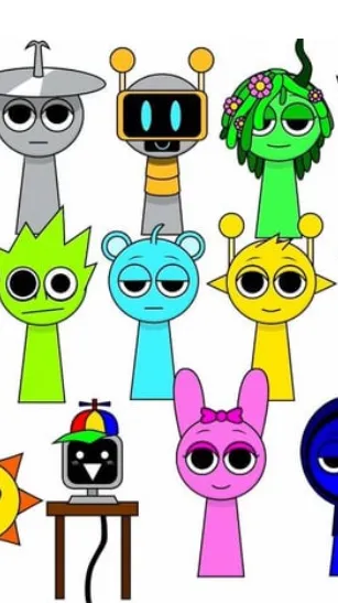 ai character: Sprunki  background