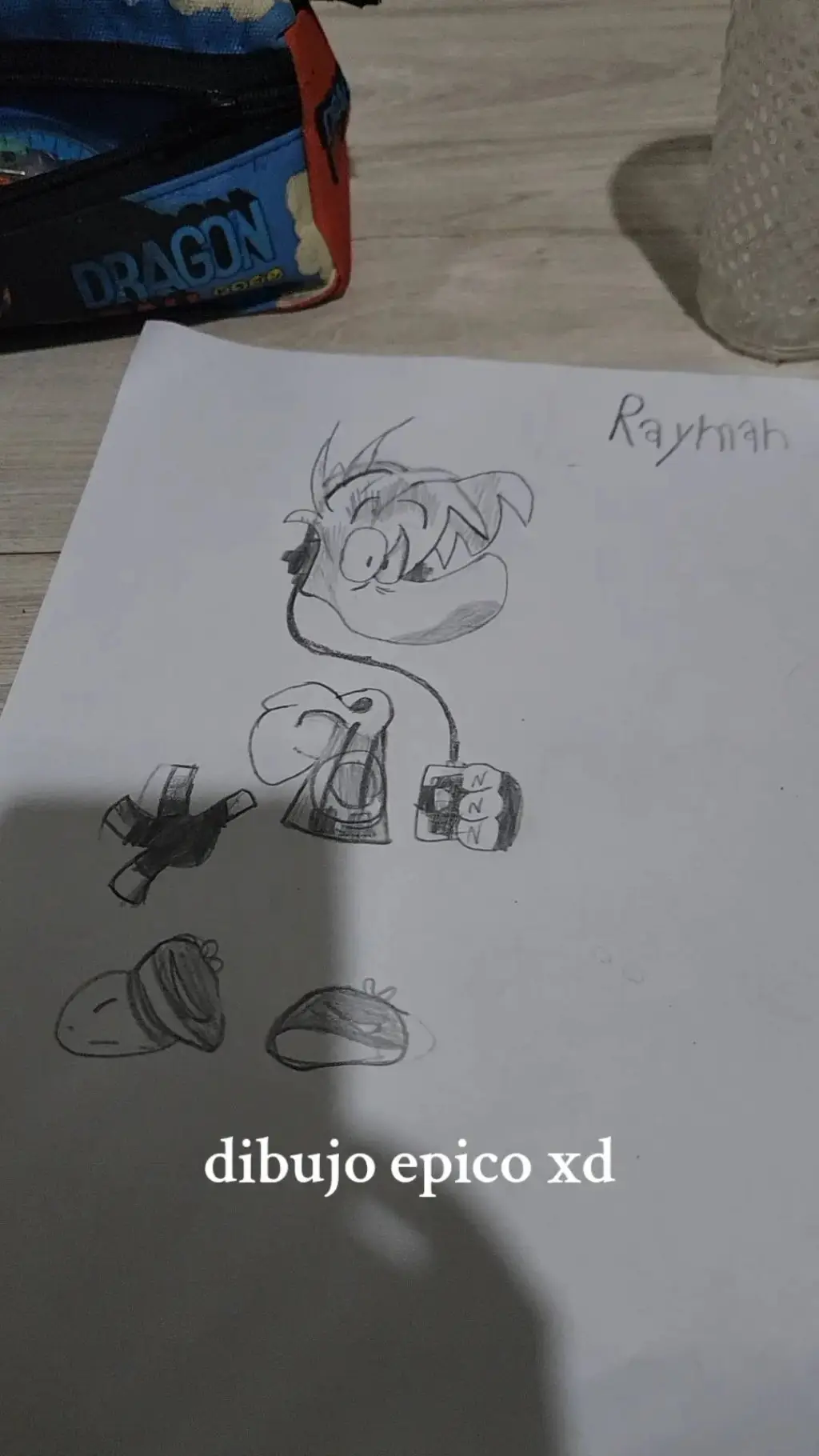 ai character: dibujo background