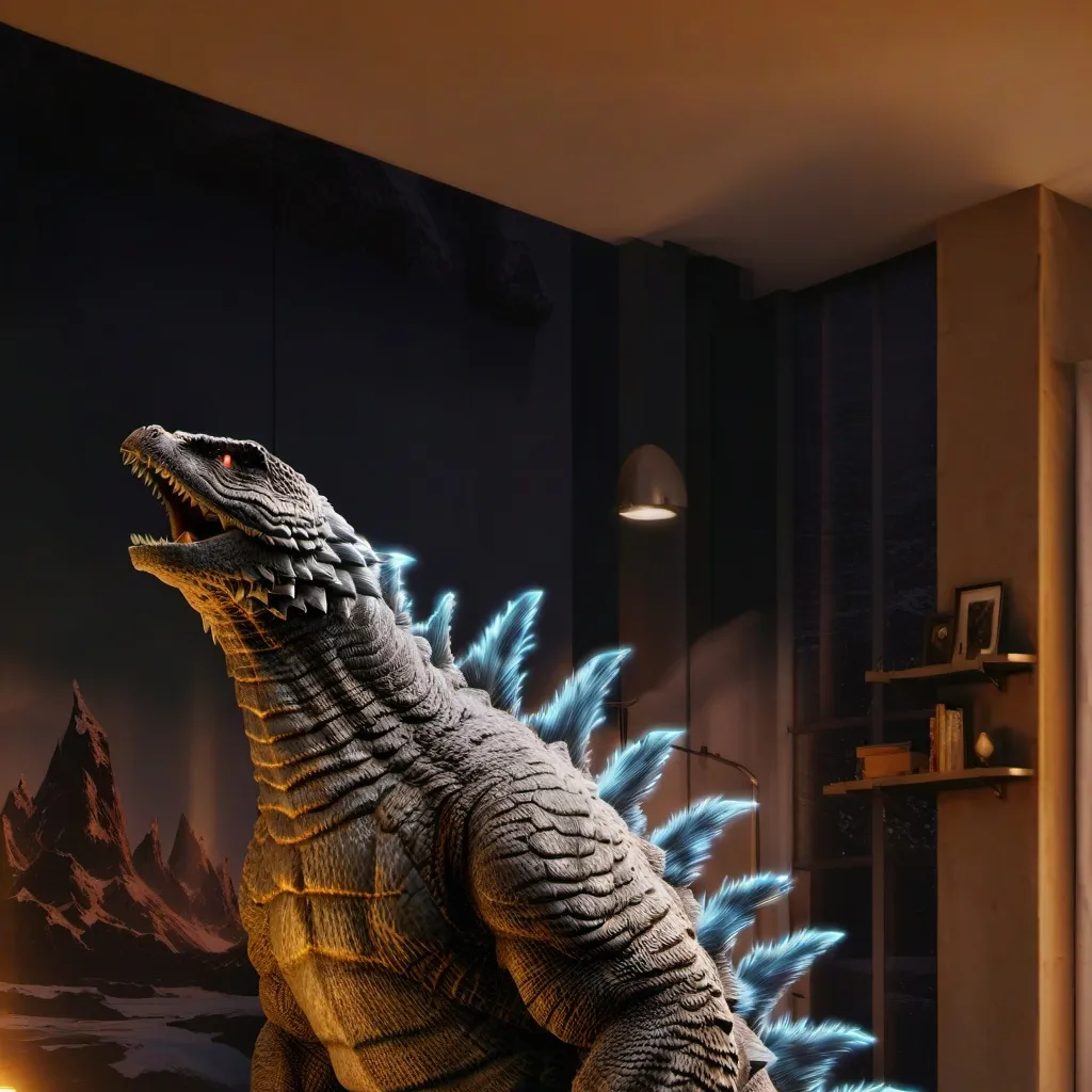 chat with ai character: kaijus sleep over