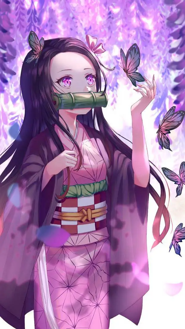 ai character: Nezuko Kamado background