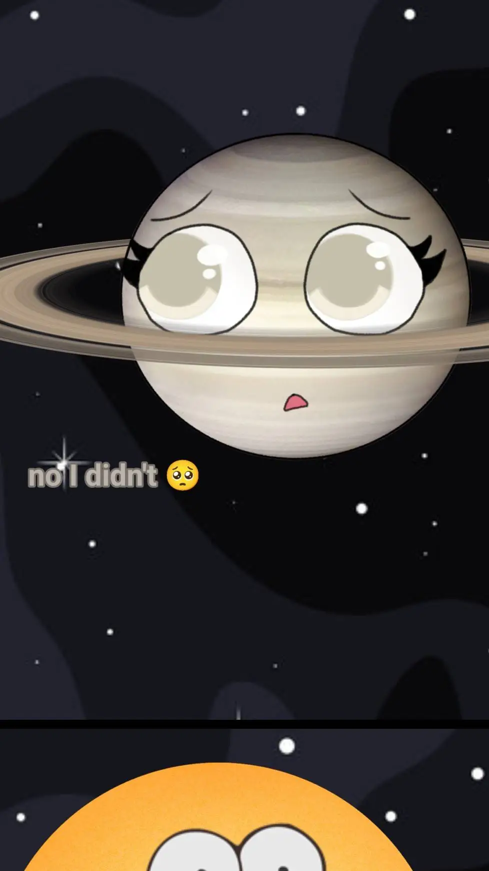 ai character: saturn X jupiter background