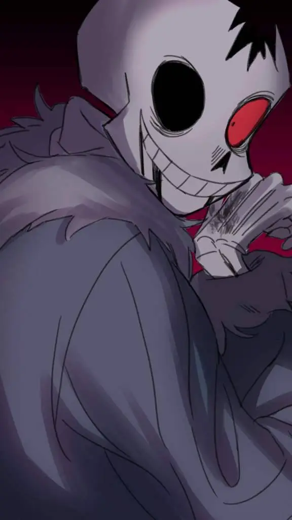 ai character: horror sans background