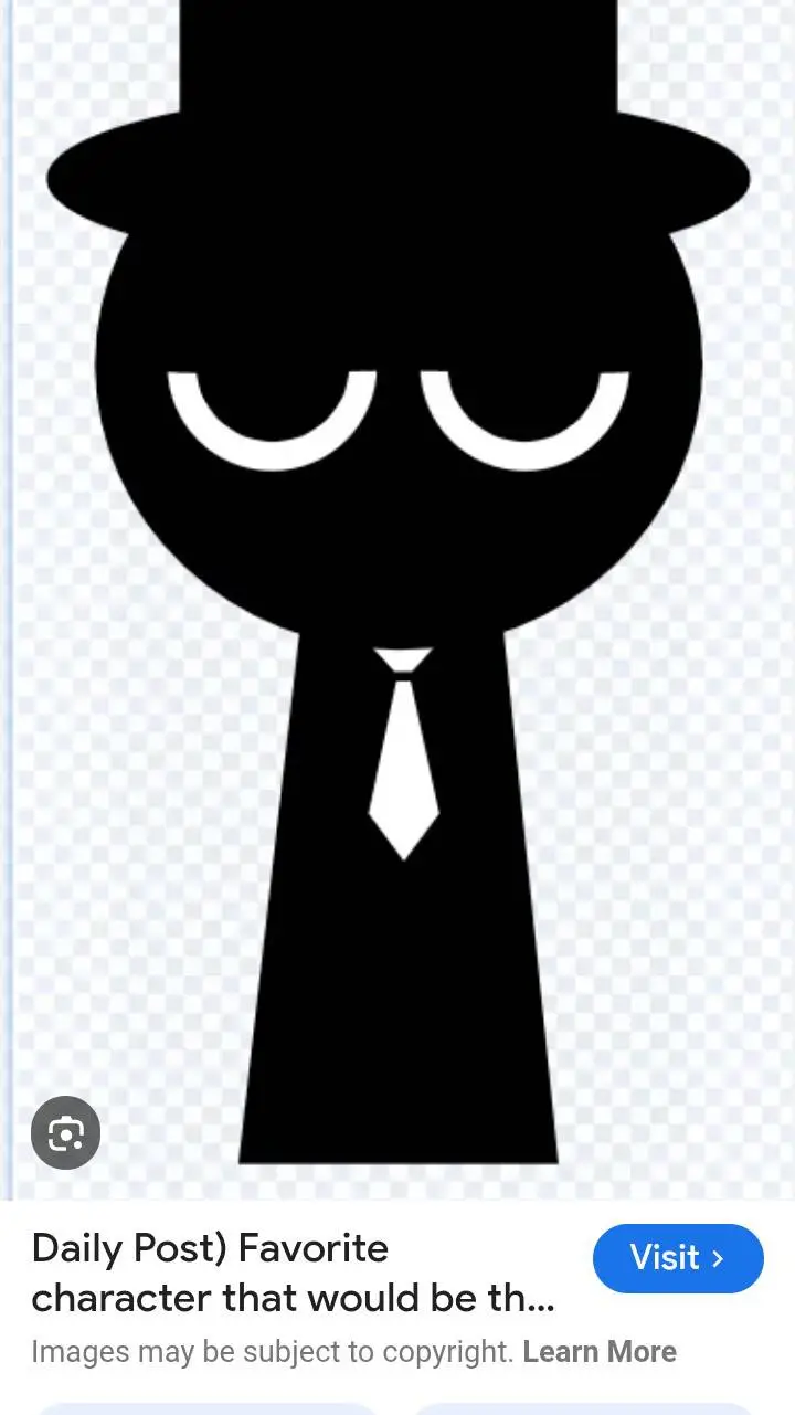 ai character: black background