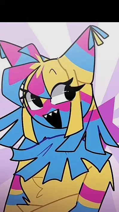 ai character: Stunked the pinata background