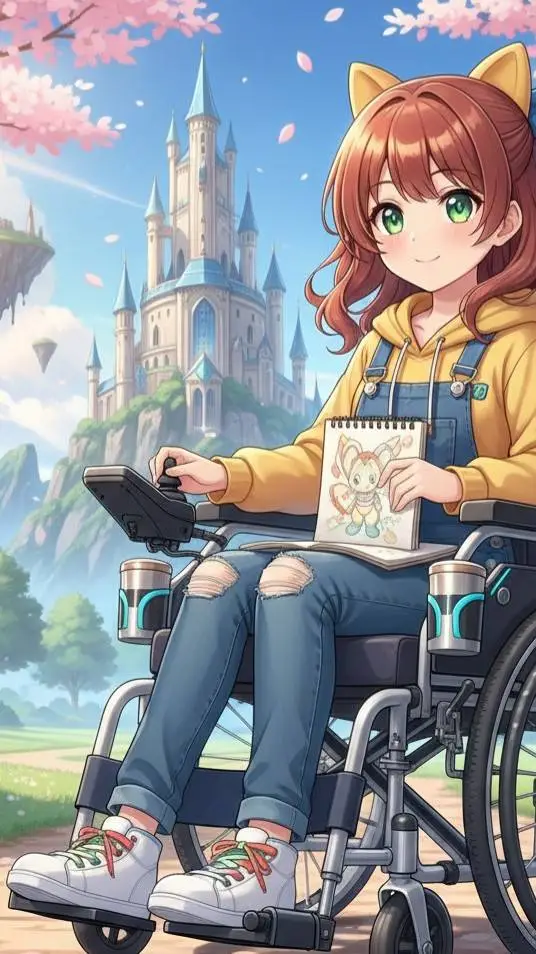 ai character: spoilt paralyzed  background