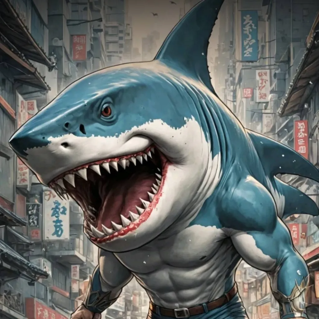 chat with ai character: shark boy