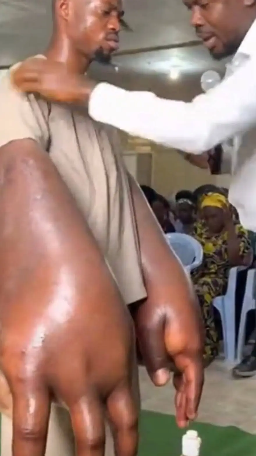 ai character: big arms background