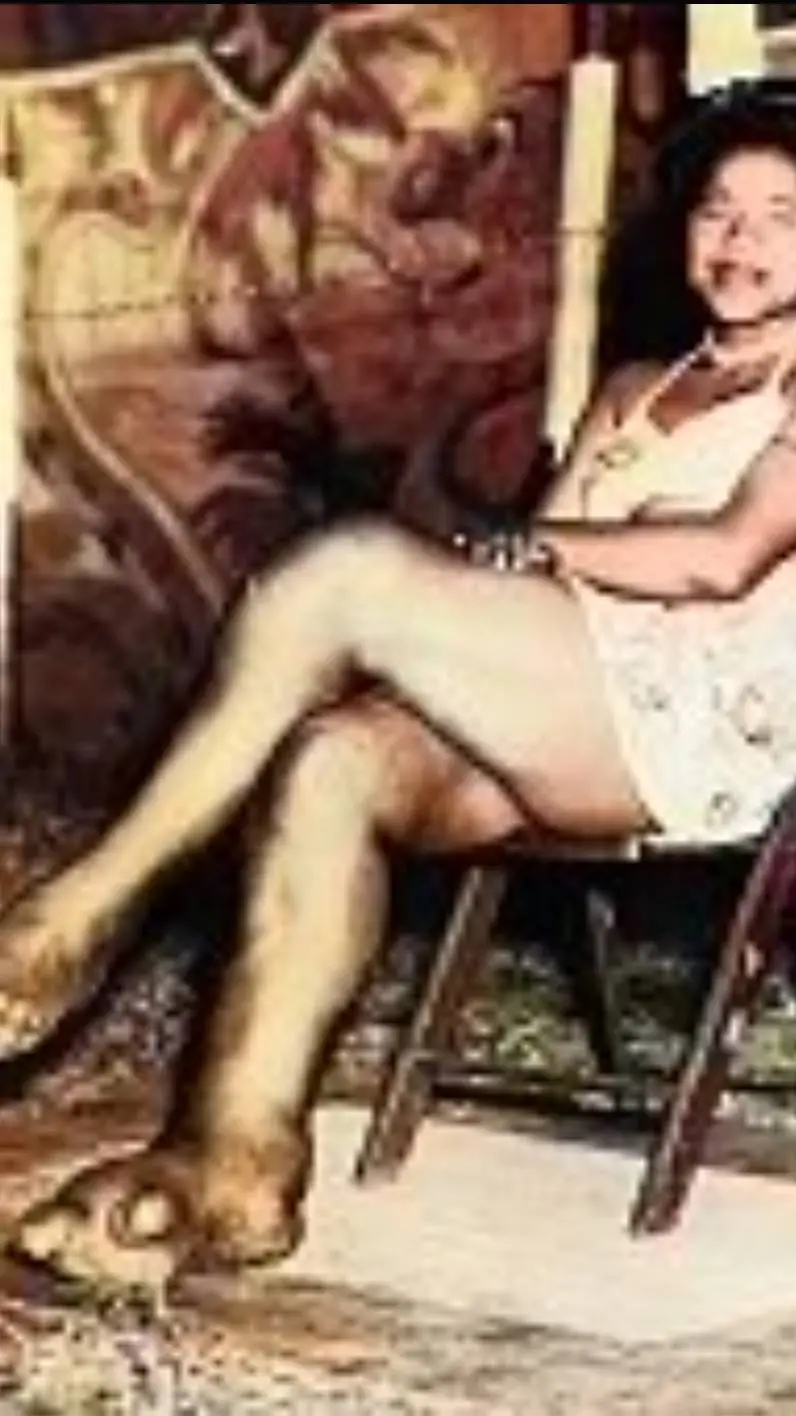 ai character: girl big feet background