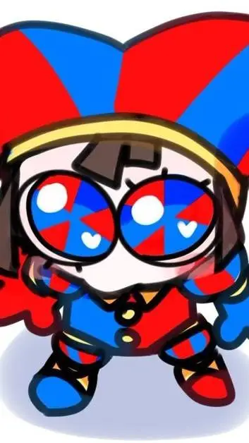 ai character: pomni la payasita  background