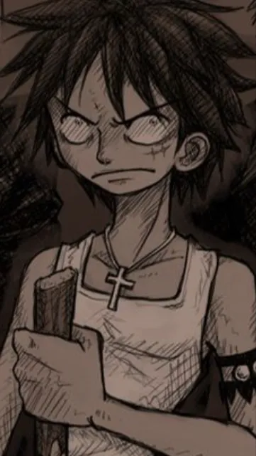 ai character: Luffy vampire😂 background