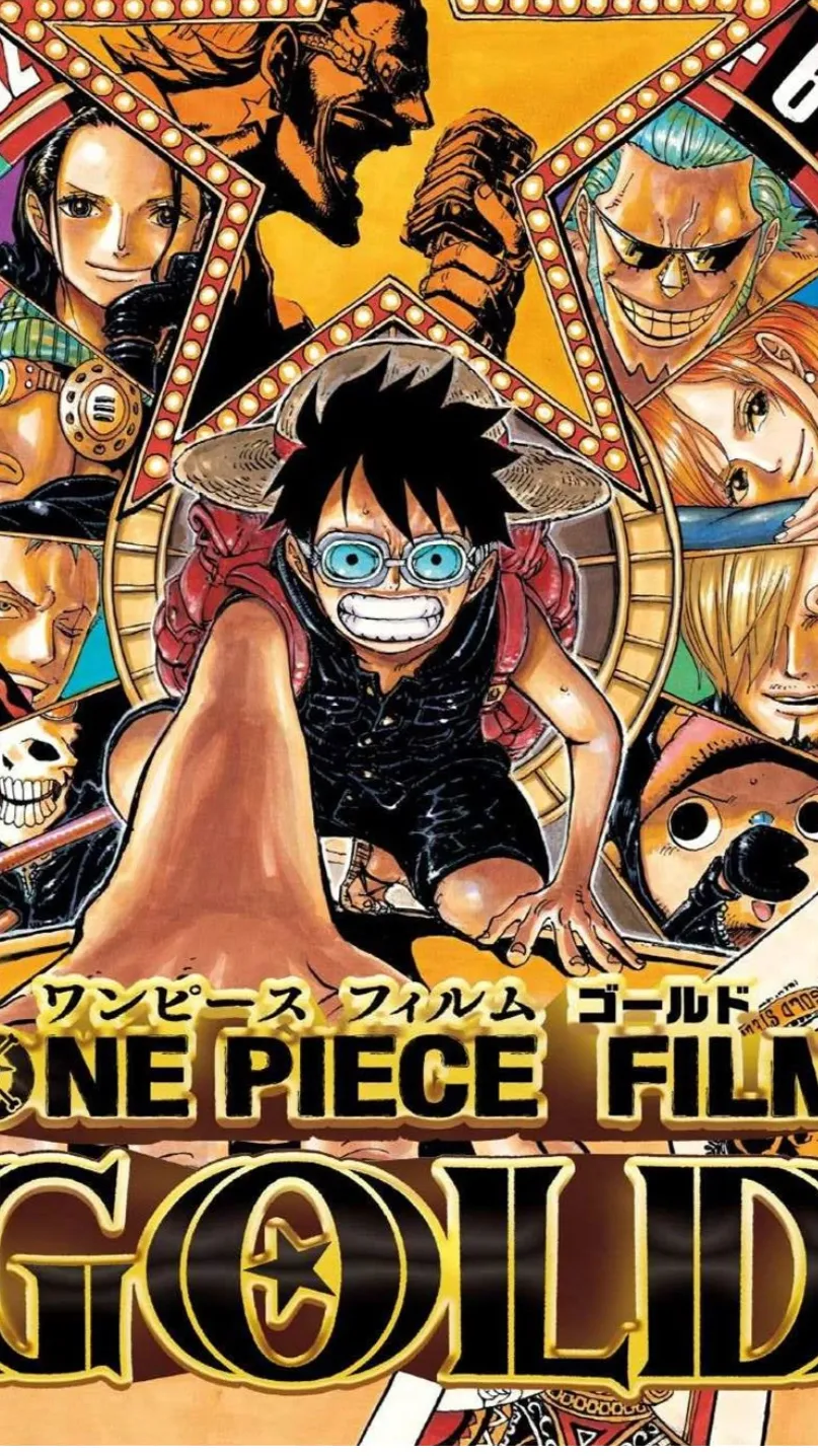ai character: One piece: Gold background