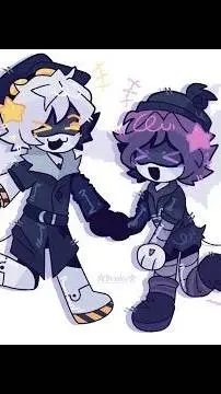 ai character: Uzi x N 💜💛 background