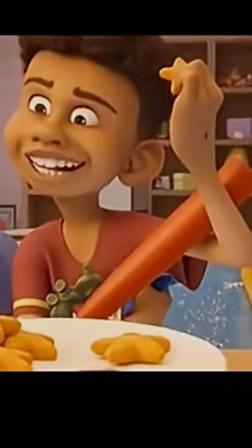 ai character: chicken stars. background