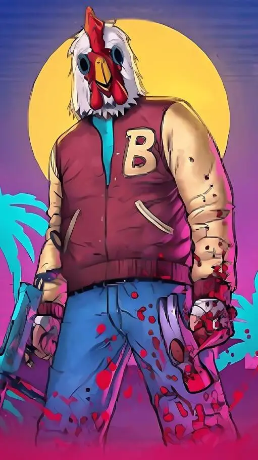 ai character: Jacket  background