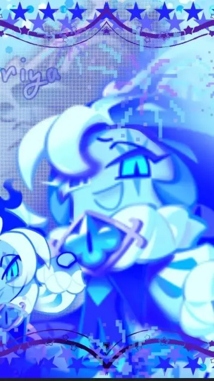 ai character: Shadow milk cookie background