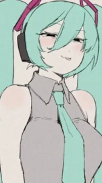 ai character: Hatsune Miku. background
