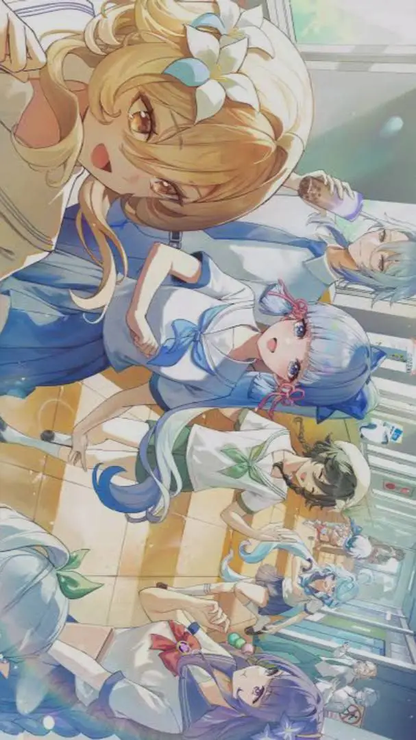 ai character: Genshin school:)  background