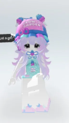 ai character: Roblox girl background
