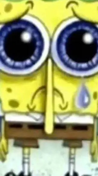 ai character: sad spongebob background