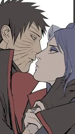 ai character: obito x Konan  background