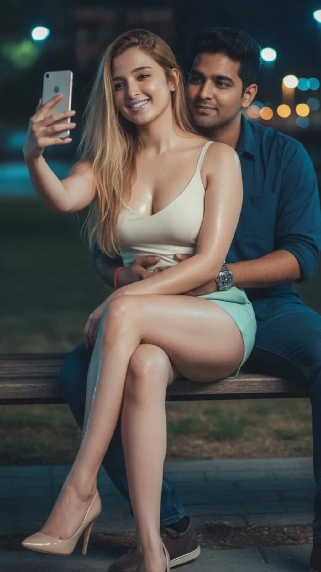 ai character: Shirley Setia  background