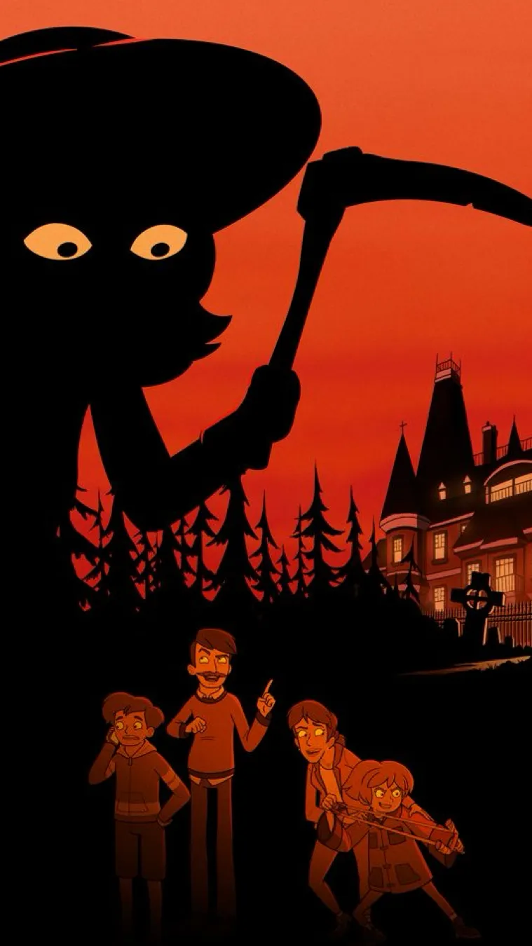 ai character: Haunted Hotel background