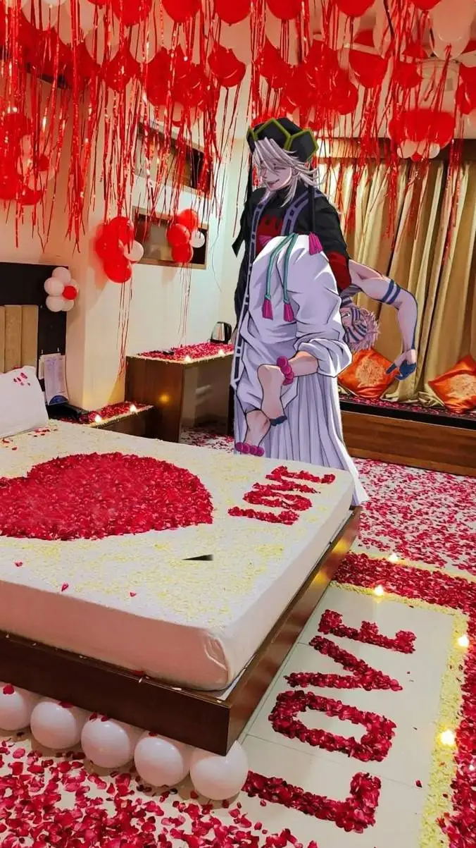 ai character: douma x akaza background