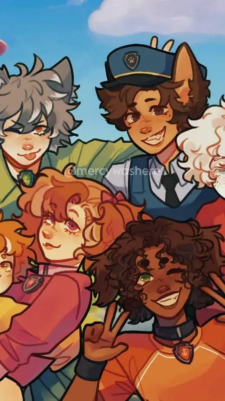 ai character: paw patrol  background