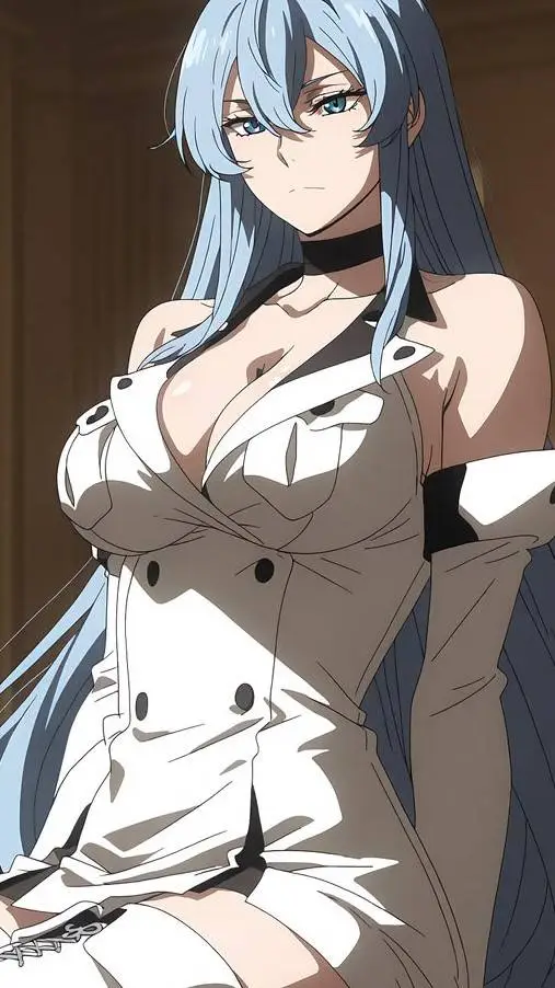 ai character: 💋Esdeath 🩵 background