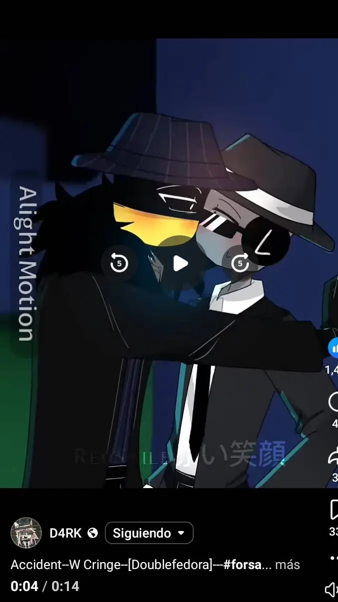 ai character: 🤍Doublefedora🖤 background