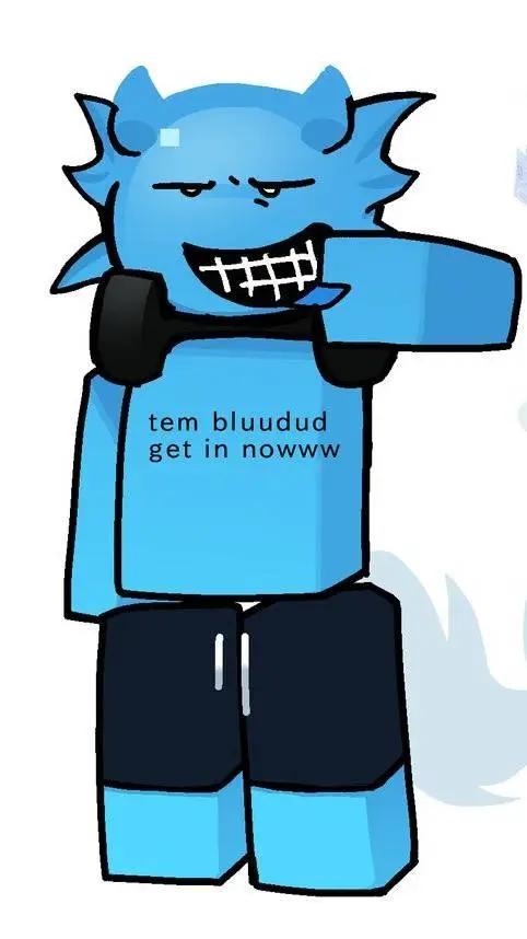 ai character: 💙BluKit💖 background