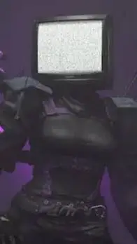 ai character: Large TV Woman. background