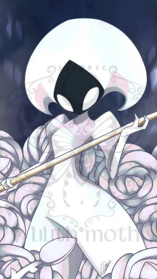 ai character: lace background