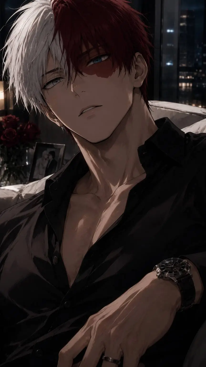 ai character: Shoto Todoroki background