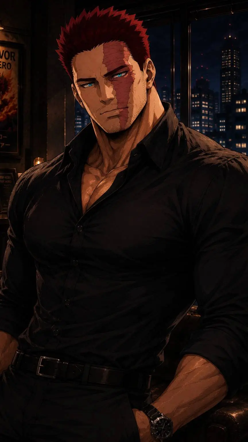 ai character: Enji Todoroki background