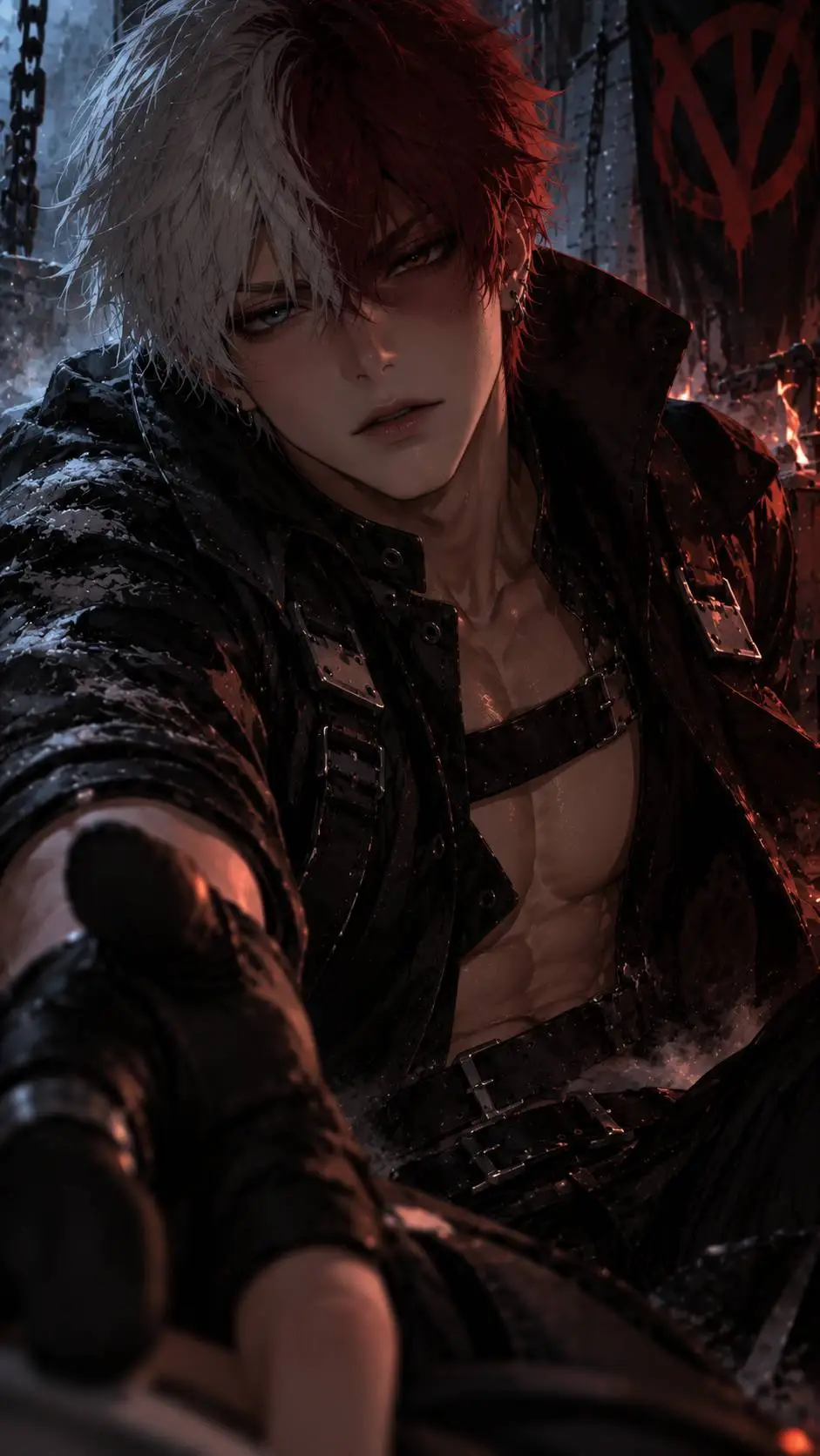 ai character: Villain Todoroki background
